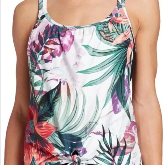 Calia Carry Underwood Swim Tankini in BOTANICAL ISLAND Size XS - Picture 1 of 4